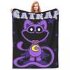 Κινούμενο ΣΧΕΔΙΟ CATNAP DOGDay Φλις Κουβέρτα Ρίψης Χαμογελαστές Γάτες Κουβέρτα για Σπίτι Αυτοκίνητο Ελαφρύ Κλινοσκεπαστό Κάλυμμα