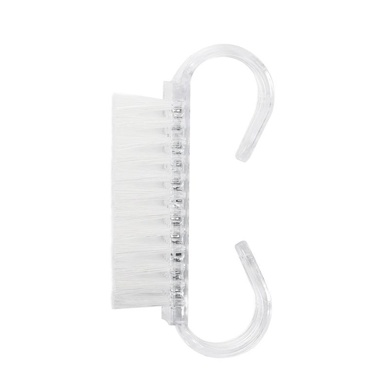 1 ks akrylové štětečky na nehty růžová barva nehtové umění manikúra pedikúra měkké odstranění prachu plastové čištění nehtové štětečky pilník sada nástrojů