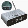 Digital Alarm Clock Radio LED Display Digital Radio Rechargeable Clock Radio with Auto-Off Timer for Home