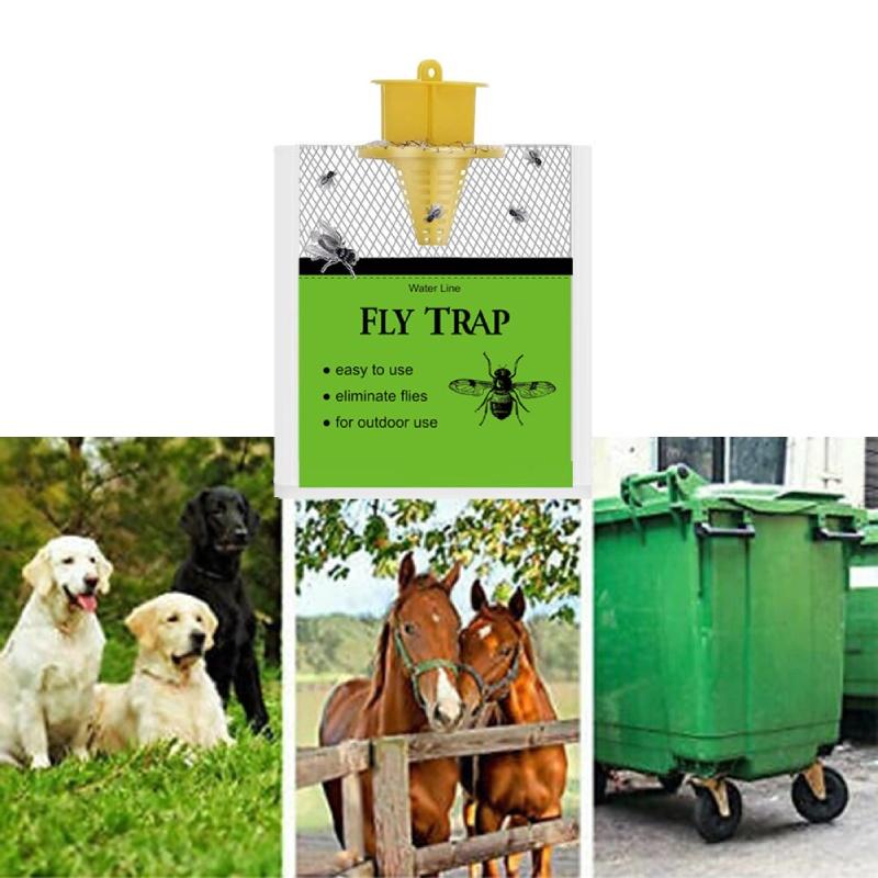 Spdak Grüne Fliegenfalle Hängend Wasserlöslicher Köder Fliegenkäfig Effektiver Fliegenfänger
