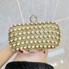 Banquet Party Bag - Exquisite Handbag with Heart-shaped Decoration - Shoulder Bag Studded with Diamonds