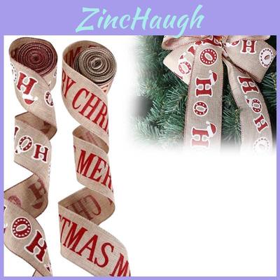 Elegant 2 Meter Christmas Ribbon Garland With Merry Christmas Letters For Diy Decor