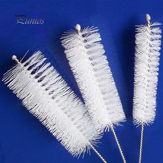 5 Pcs White Bristle Aquarium Fish Tank Water Pump Tube Clean Cleaning Brush