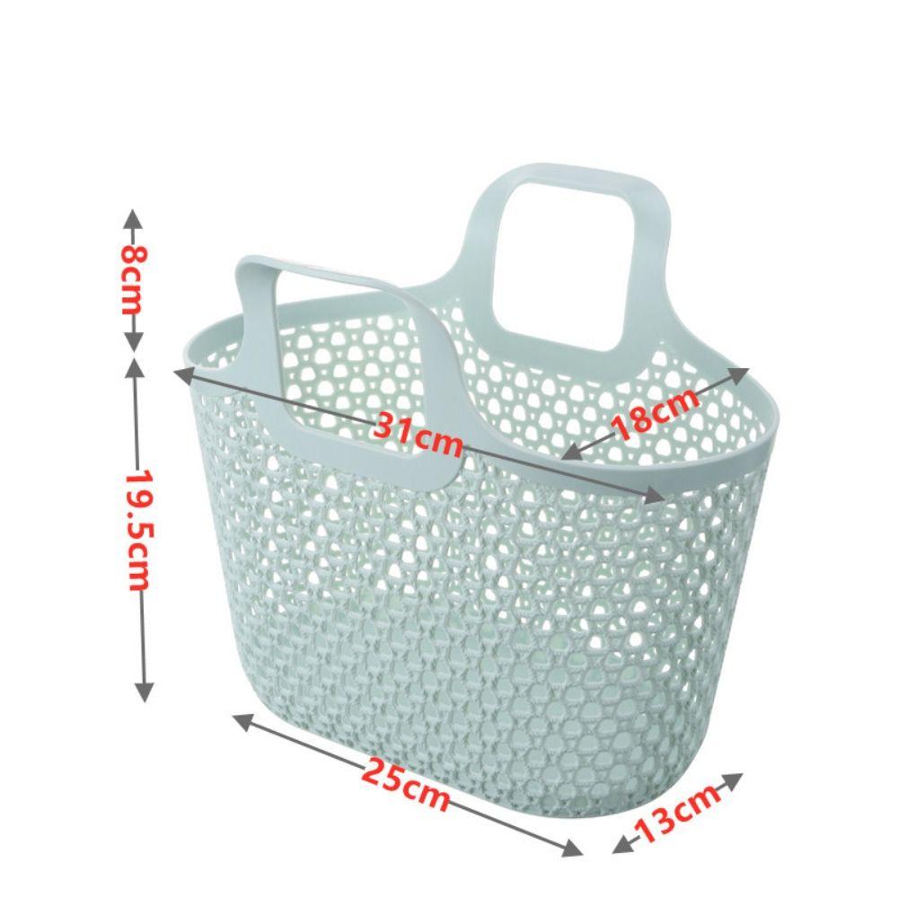 

Портативная сливная корзина для душа, многофункциональная, большой вместимости, корзина для стирки, полая, корзина для хранения зелёный