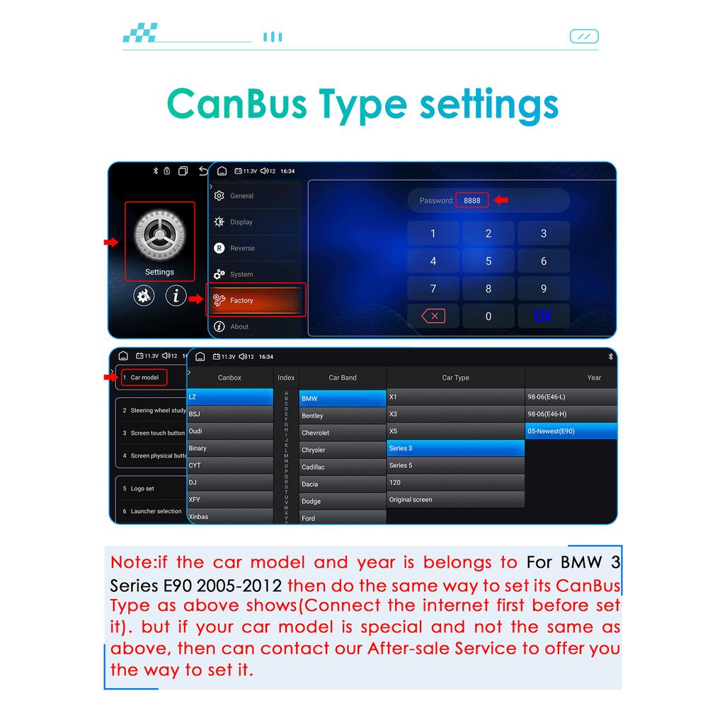Hizpo 10.25" Car Radio Wireless Carplay Android Auto for BMW 3 Series E90(2005-2012)Without Original Screen (left Hand Driving Only) Intelligent RDS