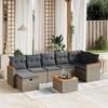 VidaXL Garden Lounge Set with Cushions 8 Pcs, Patio Sofas, Patio Furniture Set, Outdoor Furniture, Grey 3265323