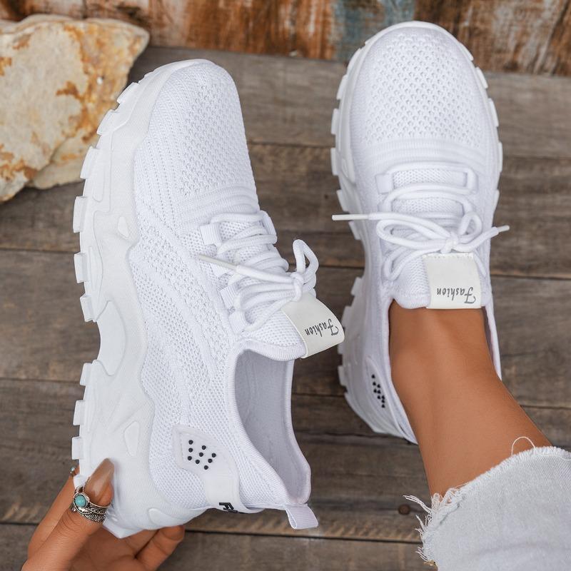 Women's casual shoes fly-woven women's shoes women's new four-season women's shoes versatile thin breathable
