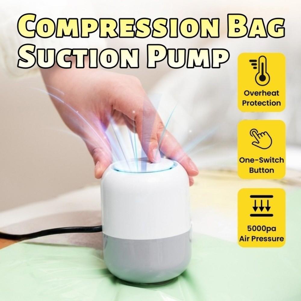 Space Saving Electric Vacuum Bag Pump Labor Saving Vacuum Sealing Machine  Moving Packing