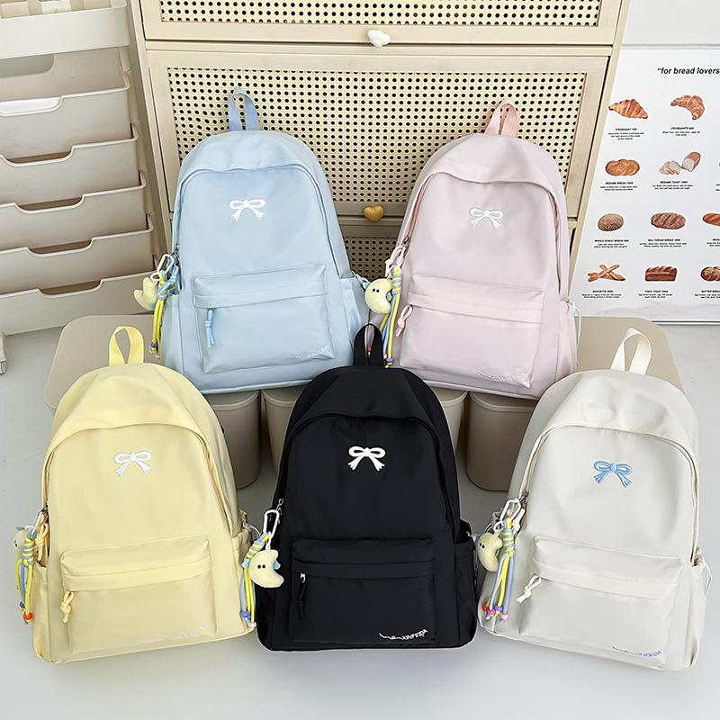 Schoolbag new high-value Japanese ins fresh and sweet candy-colored backpack, lightweight and large-capacity backpack for junior and senior high