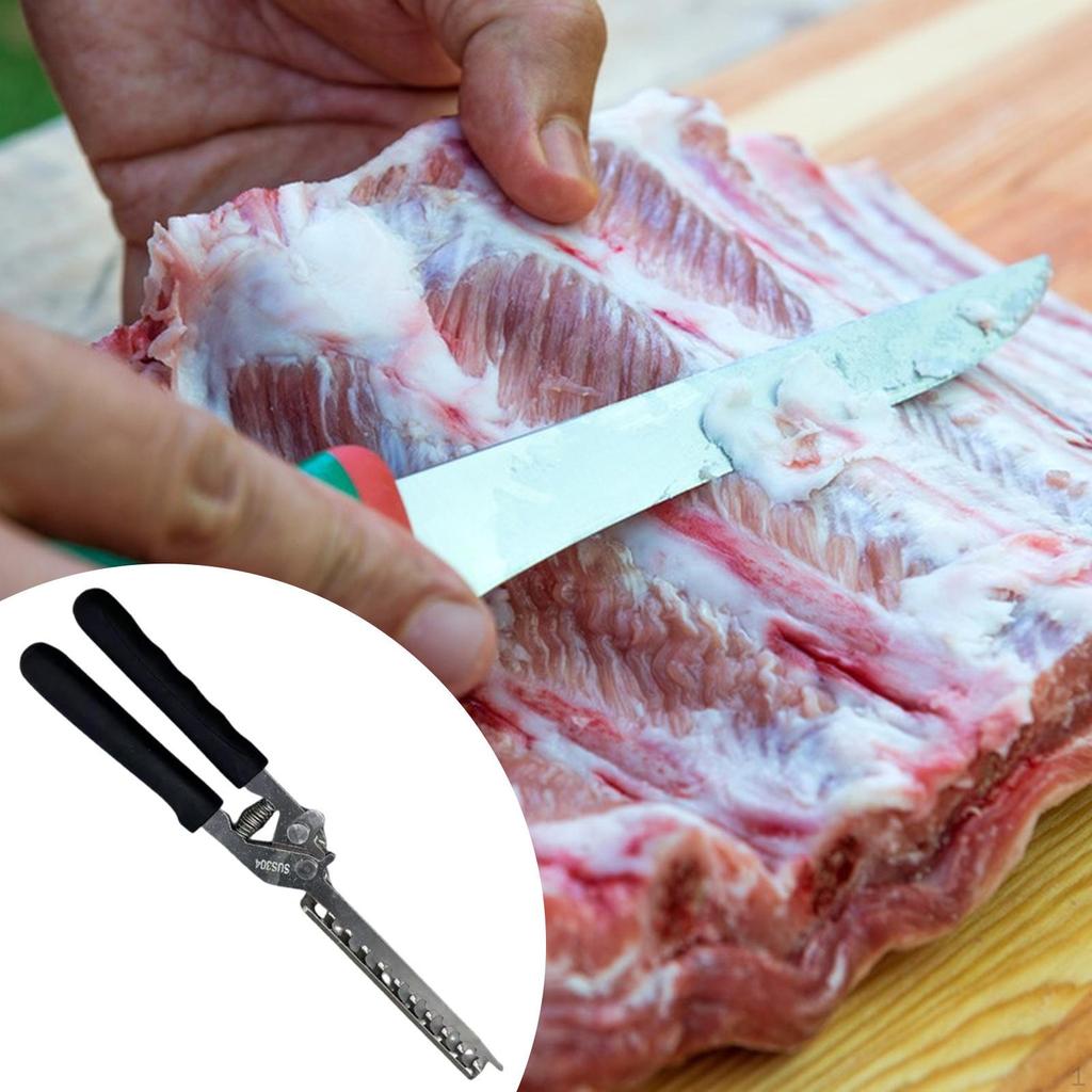 Membranentferner, BBQ-Rippchen für die Zubereitung, Robuste professionelle Grillzubehör, Küchengrill-Gadget
