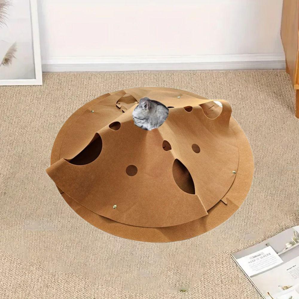 Safety Cat Tunnel Play Rug Durable Cat Rest Mat Creative Pet Toys Pad  Training Activit
