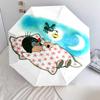 Krtek pattern, automatic folding umbrella, portable and foldable design, 8 ribs, a Christmas or birthday gift.