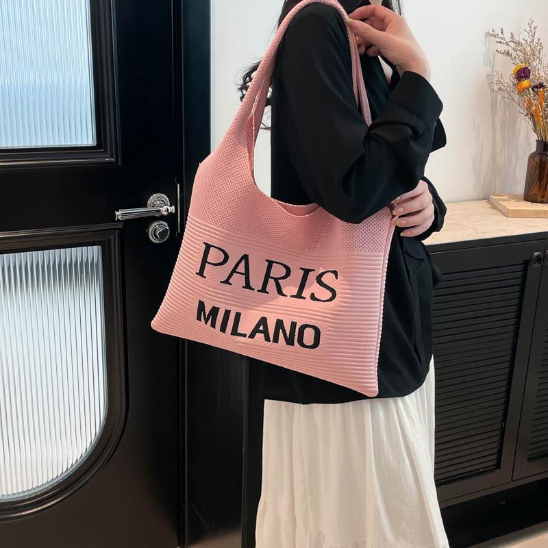 Niche design large capacity personalized trend bag women's bag 2025 new tote bag simple foreign style shoulder bag tide