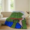 Funny Emoticons P Pepe the F Frog Blanket For Sofa Office Bed Plane Travel Sleep Read Relax Camping Soft And Warm