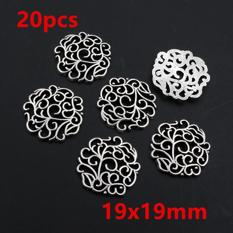 

10-50pcs Flower Charms Connector Boho Vintage Pendants Alloy Metal DIY Jewelry Making Accessories Findings Crafts