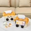 Cute Toast Ceramic Tissue Box & Phone Holder - Creative Pull-out Napkin Paper Box for Living Room & Dining Table
