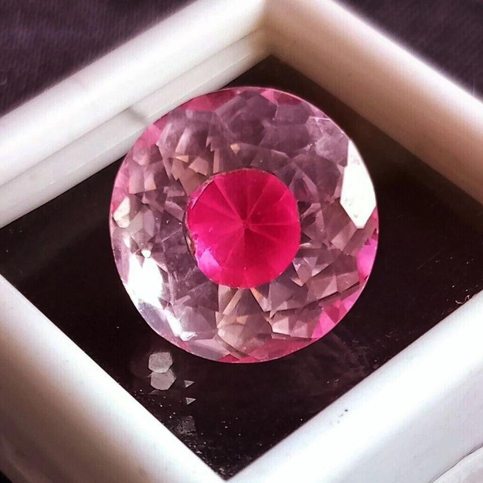9-10 Ct Natural Pitambari Sapphire Bi-Color Beautiful Certified Loose Gemstone