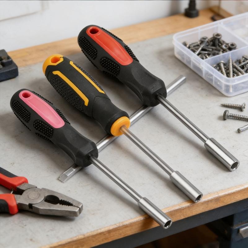2Pcs/set Screwdriver Handle Hexagonal Screwdriver Handle Multifunctional Bit Holder Comfortable Handle Repair