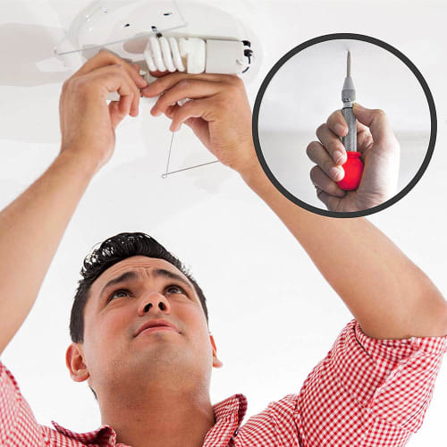 EMAGEREN Automatic Center Punch Tool, Set of 3, 5-inch Brass Automatic Center Punches with Spring Caps, Adjustable Impact for Wood and Metal, Easy to