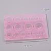 2Pcs Plastic Spherical Clay Semi Circle for DIY Dolls