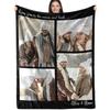 Custom Blanket with Picture Text Customized Fleece Photo Blanket for Couples Gifts Personalized Blankets