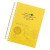 LIHIT LAB Twist Notebook, A6, 17-Hole, 70 Sheets, Yellow, Pack of 10, N1665-5_10