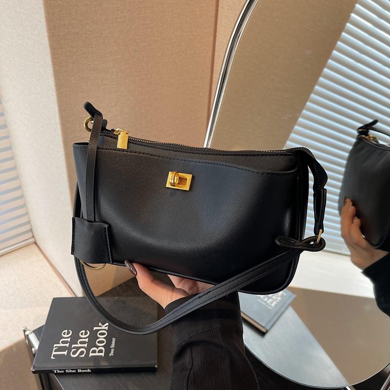 

Small bag women s versatile new retro messenger bag women s simple shoulder armpit bag