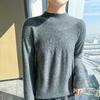 2024 Autumn/Winter Women's Thick Wool Knitwear: Solid Color Jacquard Half-Turtleneck Loose Base Layer Sweater