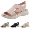 Women'S Sandals Comfy Air Cushion Support Walking Shoes Sweat Knit Slingback Platform Shoe Zapatos Para Mujer Sandalias Planas