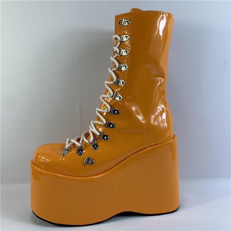 Magické fialové 12,5 cm módní klínky, pódiové vystoupení, streetový styl, sexy zakázkové boty, modelové klubové kotníkové boty