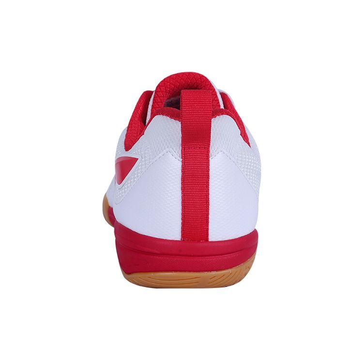 Li Ning Fabric Synthetic Leather Shock Absorbing Non-Slip Wear-Resistant Low-Top Training Shoes Unisex sneaker White Red APTT007-6