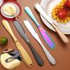 1Pc 430 Stainless Steel Butter Knife with Holes Cheese Dessert Jam Cutlery Toast Wiper Cream Bread Cheese Cutter Kitchen Tool