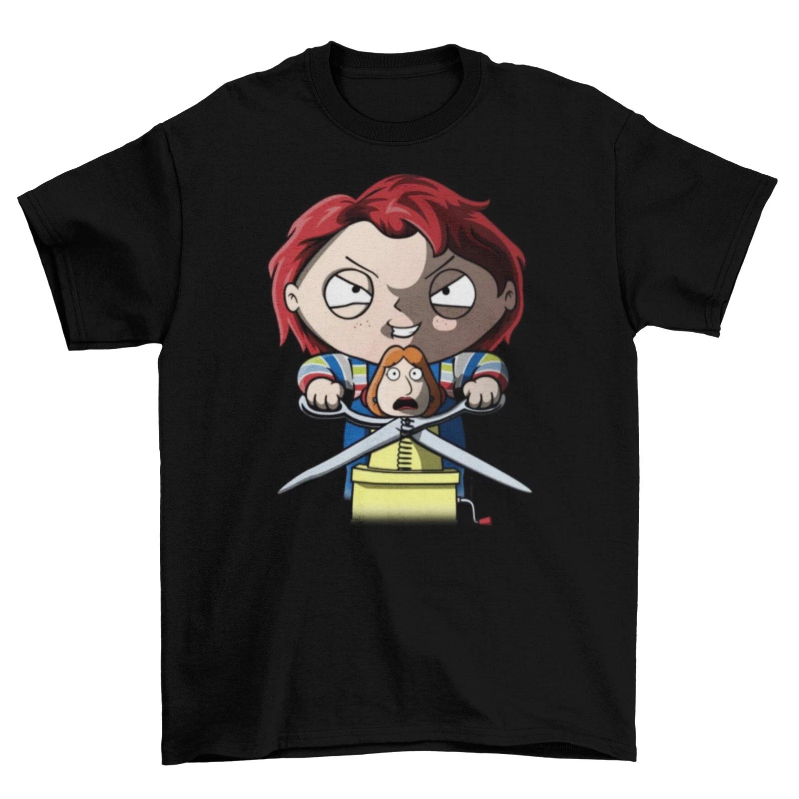 Family Guy Stewie Chucky T-Shirt Unisex Funny Adult Halloween TV Childs Play New M