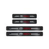 Car Door Threshold Strips Car Trunk Rear Bumper Protective Carbon fiber Leather Stickers For Toyota Camry Yaris Hilux Corolla HZ0
