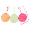 Candy Color Round Plush Coin Purse Women Cute Solid Color Change Pouch Wallet Keychain Portable Earphone Storage Bags