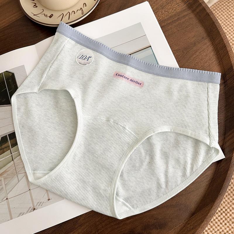 

Mid Waist Soft Breathable Antibacterial Panties Made of Pure Cotton and Elastic Wrapped Around The Buttocks Without Leaving Any Marks Women’s Panties M синій