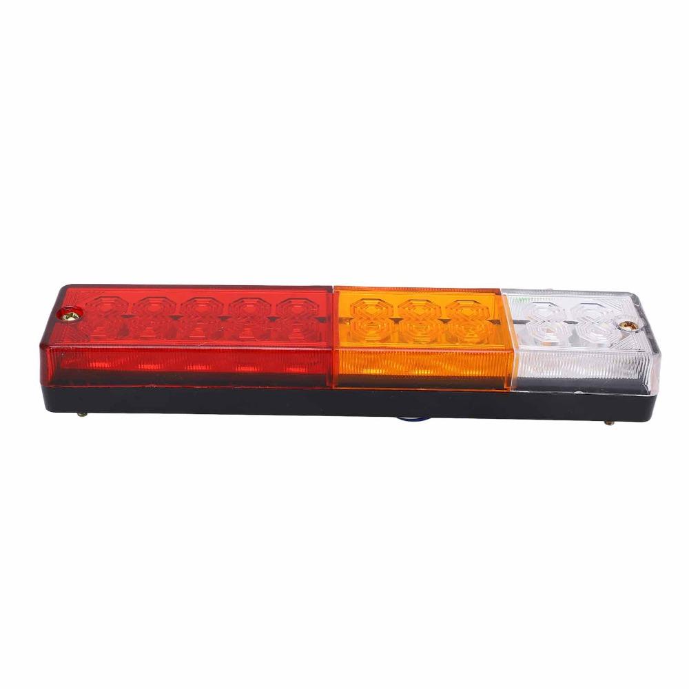 2Pcs 20 LED LED Tail Lights Red Lens Trailer Indicator Lights Reverse Backup Lights  For Truck
