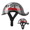 Retro half helmet motorcycle helmet electric bike riding motorcycle suitable for teenagers and children suitable for all seasons