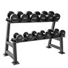 Zhengdu Rubber Coated Dumbbell & Rack Set