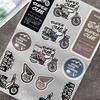 Suitable for Motorcycle Decoration Stickers Reflective Waterproof Helmet Racing Decals HRC Accessories Sponsor Stickers