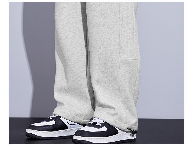 Men's High-End Youth Fashion Wide-Leg Casual Pants with Drawstring