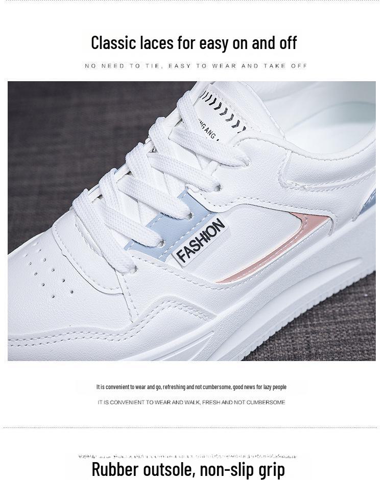 Жіноче дихаюче біле весняне взуття - легкі повсякденні кросівки для бігу QR-663