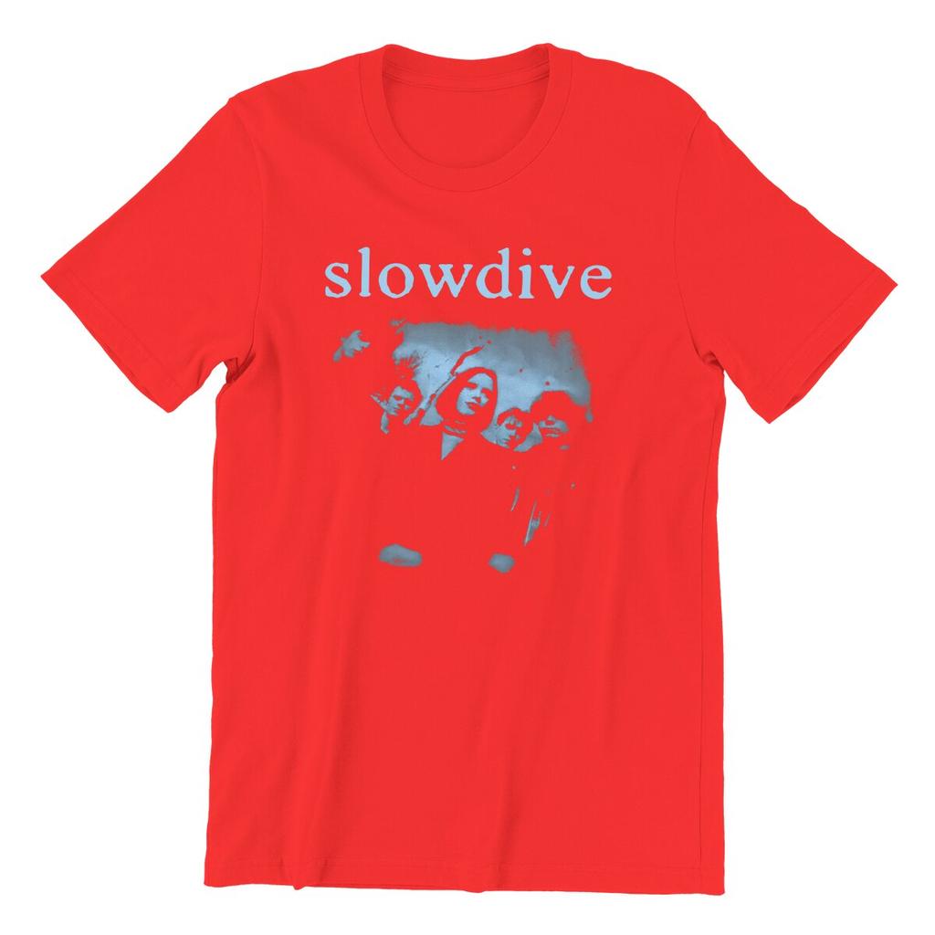 Herren Slowdive T-Shirt Tour 90er Baumwollkleidung Neuheit Kurzarm Rundhals T-Shirts Sommer T-Shirts