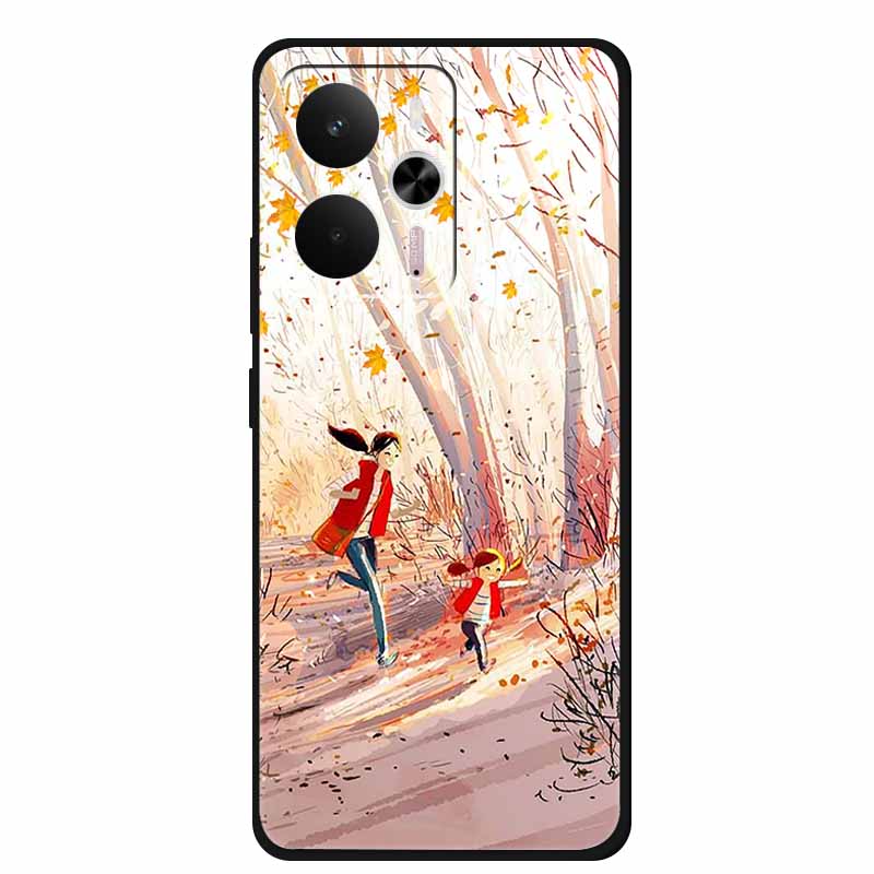 For Realme 14 Case Soft TPU Black Silicone Cover for Realme 14 5G Global RMX5070Soft Case Shockproof Cover RMX5070 Oppo Realme14