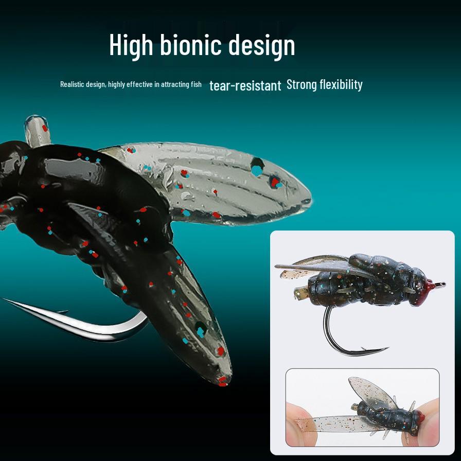 Lure Long Cast Propeller Spinner Soft Bait Fly Hook for Bass and Whitefish Fishing.
