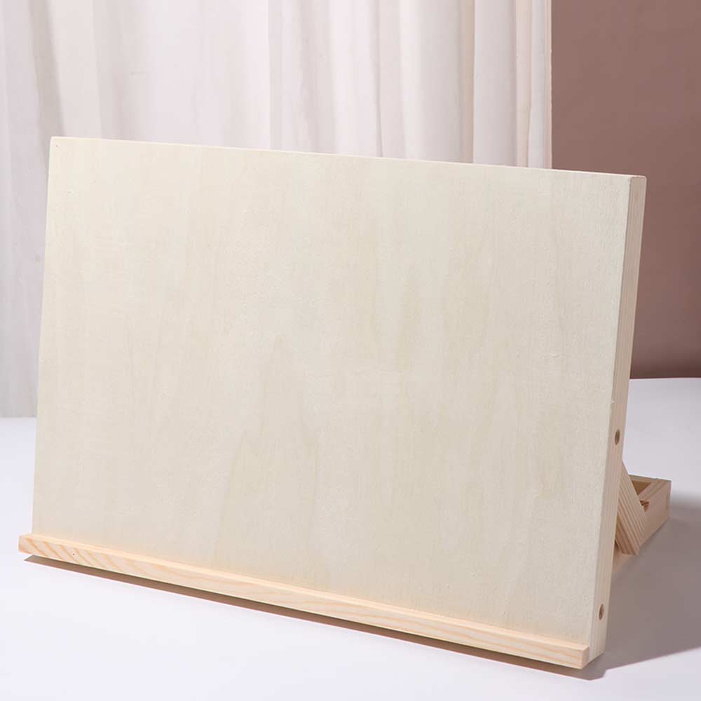 Adjustable Angle Wooden Table Easel Portable Painting Holder Tilted Drawing Board Outdoor Painting