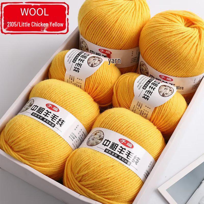 Medium-Thick Fuzzy Wool Yarn Balls for Handmade DIY Crochet & Knitting: Ideal for Scarves & Sweaters