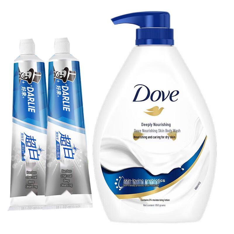 Darlie Toothpaste & Dove Shower Gel Family Set