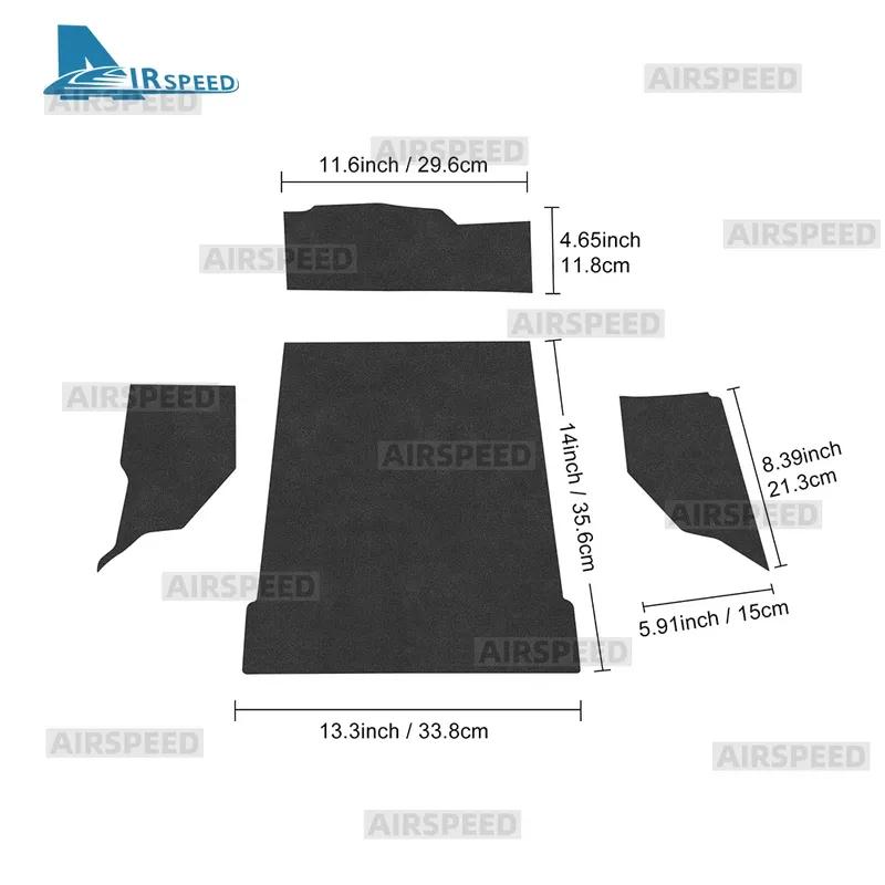 For Subaru ZD8 BRZ Toyota ZN8 GR86    2024 2025 2026 Car Suede Sticker Passenger Storage Cabinet Interior Trim 4PCS