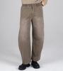 Beoteunseoul Relaxed Cut Cotton Pants (Washed Brown)